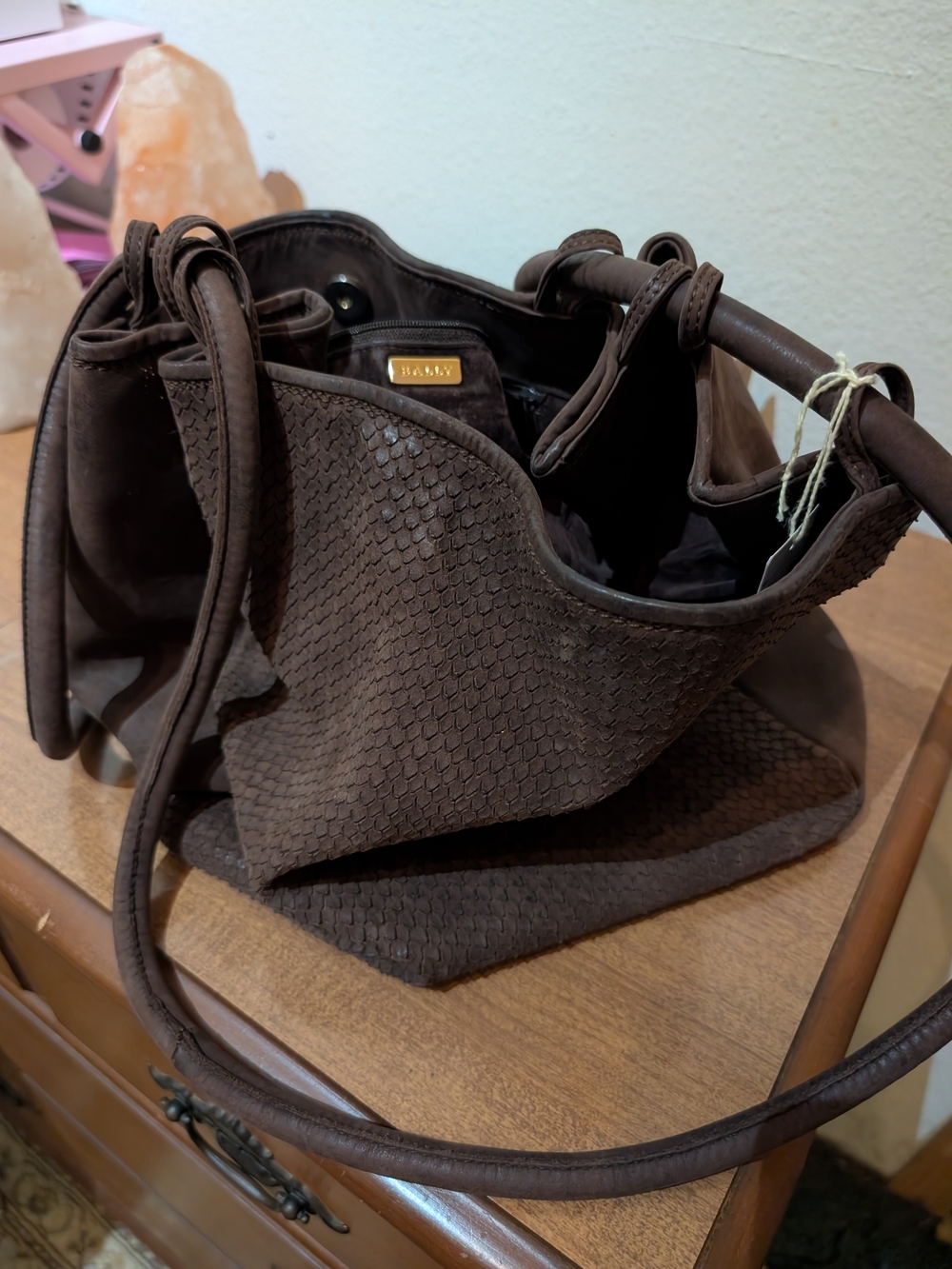 Bally Vintage - Brown Suede Hobo Style Bag